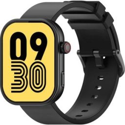 Montre Connectée Écran 2.03 Pouces Appels Vocaux Suivi Santé Noir Yonis