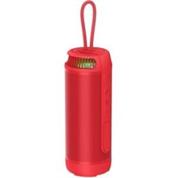 Enceinte Bluetooth Portable Waterproof 14w Stereo Avec Basses Renforcées Et Autonomie 6h Rouge Yonis