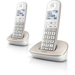 Téléphone Duo Philips Xl490 Grand Écran, Son Clair, Mains Libres - Philips