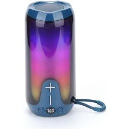 Enceinte Bluetooth Portable Led Haut-parleur Sans Fil Subwoofer Extérieur Tws Bleu Yonis