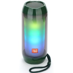 Enceinte Waterproof Bluetooth Led Autonomie 2h Radio Fm Tws Aux Mp3 Vert Yonis