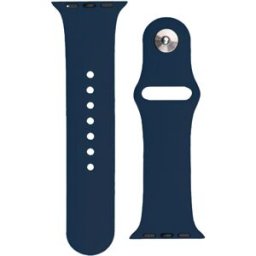 HURTEL Bracelet En Silicone Pour Apple Watch Ultra 2-9/se 42/44/45 Mm, Bracelet En Silicone Aps Bleu Foncé