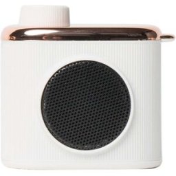 Mini Enceinte Bluetooth Forme Appareil Photo Rétro Autonomie 9 H Avec Dragonne Blanc Yonis