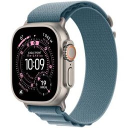 Apple Watch Ultra 3 Gps + Cellular 49mm Boitier En Titane Naturel Avec Boucle Alpine Bleu Clair Small