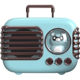 Enceinte Bluetooth Portable Usb Qualité Son Hd Avec Microphone Intégré Et Lumière D'ambiance Bleu Yonis