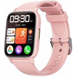 Montre Connectée Sportive Rose Santé Et Appels Bluetooth Écran 1.83 Pouces Rose Yonis
