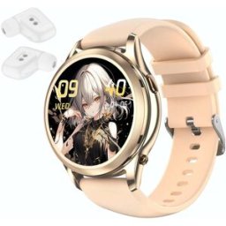 Montre Connectée Sport Étanche Ip67 Avec Écouteurs Bluetooth Et Écran 1.27 Or Yonis