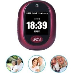 Traceur Gps Étanche 4g Avec Appel Vidéo Et Suivi Santé Écran Tactile 1.3 Pouces Rouge Yonis