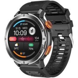 Montre Connectée Étanche Ip68 Écran 1.43' Appels Bluetooth Suivi Cardiaque Gris Yonis