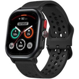 Montre Connectée Élégante Avec Écran 2.15 Pouces Gps Et Appels Bluetooth Noir Yonis