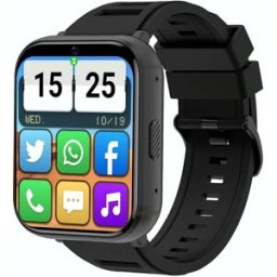 Montre Connectée Android 4g Écran 1.99' Gps 2gb+16gb Noir Yonis