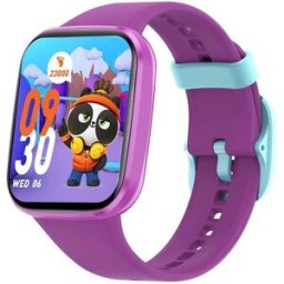 Montre Connectée Enfant Étanche Ip68 Écran Couleur 1.69 Pouces Violet Yonis