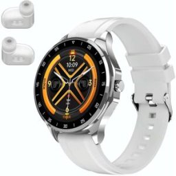 Montre Connectée Sport Étanche Ip67 Écouteurs Bluetooth Intégrés Écran Amoled Blanc Yonis