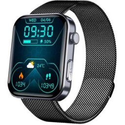 Montre Connectée Écran 2.1 Pouces Appels Bluetooth Ecg Analyse Santé 50 Sports Yonis