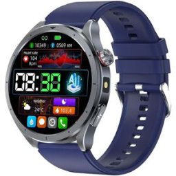 Montre Connectée 1.53 Pouces Écran Couleur Ai-gpt Appels Bluetooth Ecg Bleu Yonis