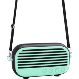 Enceinte Bluetooth Portable 10w Karaoke Avec Micro Et Sangle Haut Parleur Externe Vert Yonis