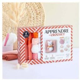 Kit Apprentissage Croche Débutant Coffret 3 Projets Coton 2,5 Mm De Saxe Eds