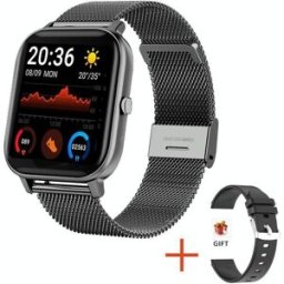 Montre Intelligente Noir Bluetooth Suivi Santé Sport Écran 1.69' Multifonction Yonis