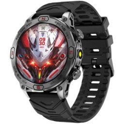 Montre Connectée Écran Couleur Bluetooth Appels Santé Camouflage Noir Yonis