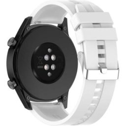 Bracelet Silicone 20mm Samsung Galaxy Watch 42mm/s2 Classic En Blanc Cadorabo