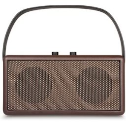 Enceinte Bluetooth Portable 16w En Bois Avec Subwoofer, Support Micro Sd Et Aux Marron Yonis
