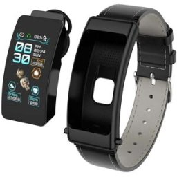 Montre Connectée Avec Écouteurs Amovibles Appels Bluetooth Étanche Ip67 Noir Yonis