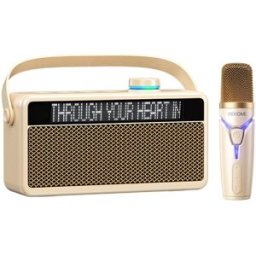 Enceinte Bluetooth Avec Micro Portable Et Affichage Paroles Longue Autonomie Blanc Yonis