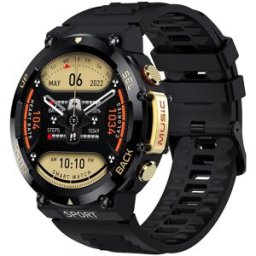 Montre Connectée Écran Rond 1.39 Pouces Bluetooth Appels Cardio Étanche Ip67 Or Yonis