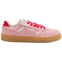 MoEa - Chaussures en biomatériaux - Origin Low Pink Suede & Beige Apple pour Femme en Coton - Taille 39 - Rouge
