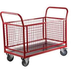 Dema Chariot de transport modulable avec parois grillagées