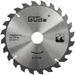 Guede Lame de scie carbure 190 x 30 mm /24 dents pour scie à onglet G54994