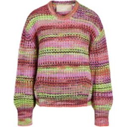 Jack & Jones Pull Simone Space Dye Jjxx Fiery Red / Stripes /Multi Space Dye S Femme