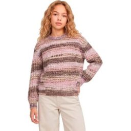 Jack & Jones Pull Simone Space Jjxx Green Moss / Stripes / Multicolor Space Dye 8 Années Fille
