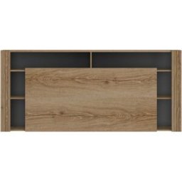 Tête de lit 228 cm ENZO coloris chêne