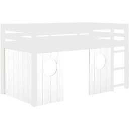Set de 3 panneaux pour lit cabane mi haut ANDY ANDY coloris blanc