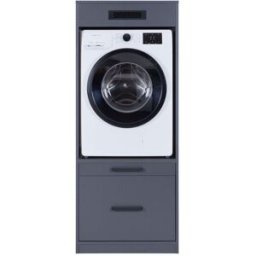 Colonne pour machine à laver ou sèche-linge 1 plateau extensible BUANDERIE OMBRE