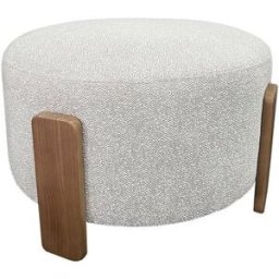 Pouf 50x50x36 cm AUGUSTIN coloris blanc