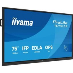 IIYAMA Écran Tactile Prolite Te7513a 75´´ Ifp 4k Black One Size unisex