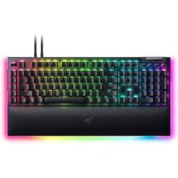 Razer Clavier Mécanique Gaming Blackwidow V4 Pro Green Switch Anglais Black One Size unisex