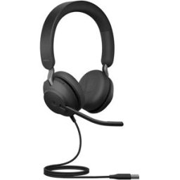 Jabra Casque Voip Evolve2 40 Usb-a Ms Stereo Black One Size unisex