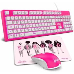 Krom Clavier Et Souris Kandy Pink / White One Size unisex