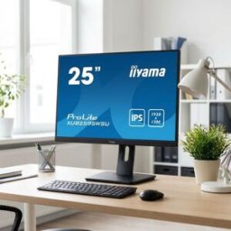 IIYAMA ProLite XUB2595WSU-B5 Écran IPS 25'' Moniteur professionnel WUXGA de 25 pouces avec dalle IPS, format 16:10 et support ergonomique pour les