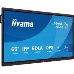 IIYAMA ProLite TE6515A-B1AG Écran interactif 65" 4K UHD certifié Google EDLA, conçu pour la collaboration fluide et l'enseignement hybride.