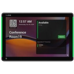 Yealink RoomPanel Plus E2 Tablette tactile intelligente de 10,1'' avec Android 13, barre d’état LED et mises à jour automatiques dédiée aux