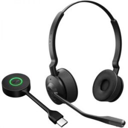 Jabra GN Jabra Engage 55 SE duo UC USB-C Casque sans-fil DECT avec sécurité accrue et qualité sonore supérieure, pour des appels efficaces quel que soit le