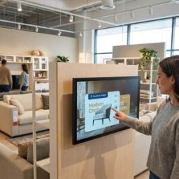 Samsung QMC-T Écran tactile antireflet 32'' Écran professionnel de 32'' avec fonction tactile intégrée, dalle antireflet et système Tizen, conçu pour