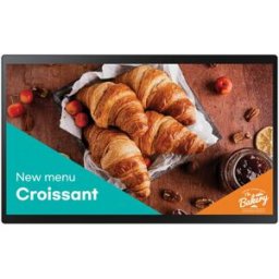 Samsung QB24C-T Écran tactile capacitif 24" Full HD pour une signalétique numérique interactive et performante.