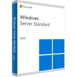 Microsoft Windows Server 2022 Standard Lience 16 coeurs pour entreprise avec virtualisation, sécurité avancée et gestion hybride.