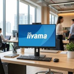 IIYAMA ProLite XUB2490HSUH B2 Écran 24'' avec webcam Moniteur de 24" avec affichage Full-HD, webcam 5MP, microphone et fonction de pivot - idéal pour