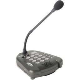 Microphone à mémoire numérique Rondson PAD 500 Microphone de table numérique avec enregistrement d'annonces et lecture de fichiers MP3 mémorisés,